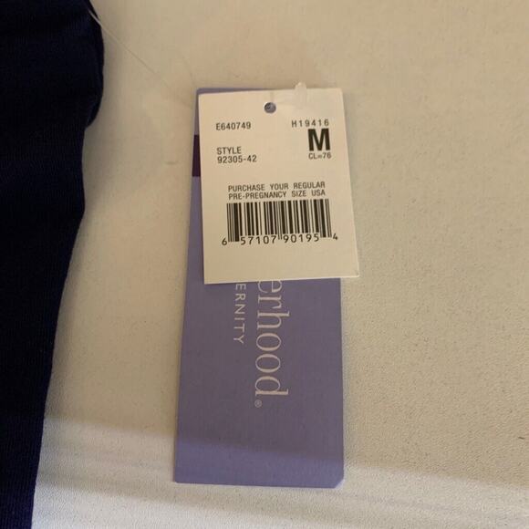 Motherhood Tank Top Women M Medium Navy Maternity Nursing Pregnancy Stretch Cami - Picture 8 of 12